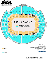 Complete Richmond Coliseum Seating Chart Wwe Raw 2019