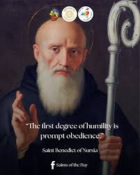 Thursday Evening Prayer July 11, 2024 O God, who made the Abbot Saint  Benedict an outstanding master in the school of divine service, grant, we  pray, that, putting nothing before love of
