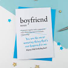 1 doll = 10 meals. Boyfriend Definition Personalised Birthday Card By A Is For Alphabet Notonthehighstreet Com