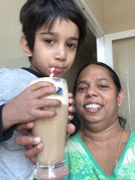 Banana almond caramel ice cream floats : A summer celebration