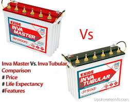 Exide Inva Master Vs Inva Tubular It500 Comparison