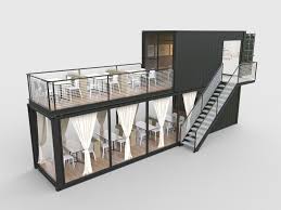Restaurant And Cafe Shipping Ccontainer 3d Model Cafe Ccontainer Model Restaurant Shipping Container Cafe Container Restaurant Container Coffee Shop