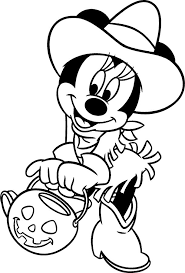 You can print or color them online at getdrawings.com for absolutely free. Minnie Mouse Halloween Coloring Pages Coloring Home