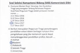 Materi Soal Skb Kemenristek Dikti Cpns 2020 Seleksi Kompetensi Bidang Antapedia Com
