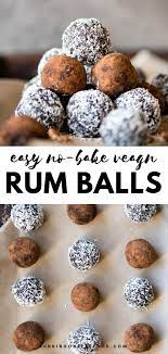 Vegan Rum Balls Recipe Vegan Christmas Desserts Rum Balls Delicious Christmas Desserts
