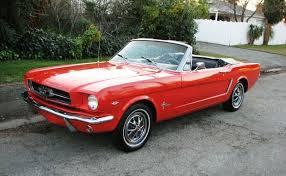 Poppy Red 1965 Mustang Convertible Ford Mustang Classic Mustang Convertible 1965 Mustang Convertible