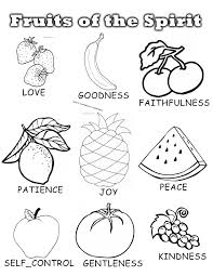 Penny Pinching Mom Fruits Of The Spirit Sunday School Unit Sunday School Coloring Pages Fruit Coloring Pages Fruit Of The Spirit