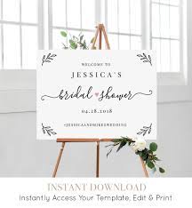 4.5 out of 5 stars. Bridal Shower Welcome Sign Template Editable Wedding Shower Poster 8x10 Sign Custom Sign Instant Download Templett Diy 030 108ls