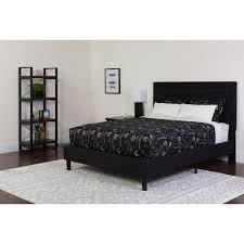 A king size storage bed is the ultimate luxury, since it provides plenty of sleeping space and storage — enough for the whole family! Flash Furniture Roxbury King Size Tufted Upholstered Platform Bed In Black Fabric
