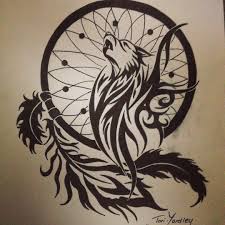 Tori Yardley On Instagram Wolf And Dream Catcher Tribal Pen Drawing Tattoo Style Wolf Feather D Tribal Wolf Tattoo Wolf Dreamcatcher Tattoo Wolf Tattoos