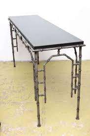 Metal Faux Bamboo Console Table 1stdibs Com Console Table Faux Bamboo Table