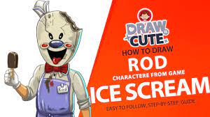 Online coloring > trucks > ice cream truck. How To Draw Rod Ice Scream Easy Step By Step Drawing Tutorial With Free Coloring Page Youtube