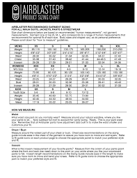 size chart my ninja suit