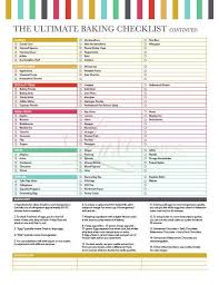 Bishops Storehouse Order Form 2020 The Ultimate Baking Checklist For Baked Goods Printable Bakery Business Plan Baking Items Cute Baking