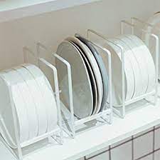 Vertical storage racks are a great, space efficient solution for storing pipes, timber and beading. Plate Holders Organizer For Kitchen Cabinets Vertical Small Metal Dish Storage Dying Display Rack For Counter Cupboard Corner White Large Small White 43237 2 Buy Online At Best Price In
