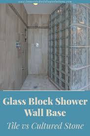 How To Compare A Custom Tile Shower Pan To A Solid Surface Pan Custom Tile Shower Shower Tile Glass Block Shower Wall