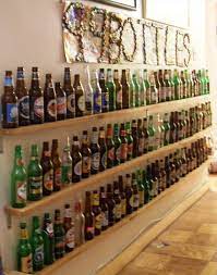 Home Diy Everything Gardening To Sustainable Abodes Beer Bottle Display Bottle Display Beer Room
