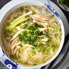 Authentic Pho Ga Vietnamese Chicken Noodle Soup Delightful Plate Recipe Noodle Soup Chicken Noodle Soup