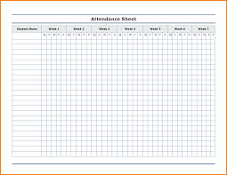 New Free Printable Attendance Chart Konoplja Co