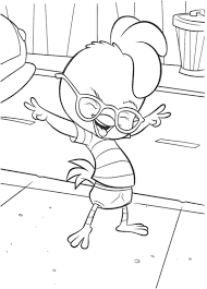 Chicken Little Is Dancing Coloring Page Coloring Pages Disney Coloring Pages Dance Coloring Pages