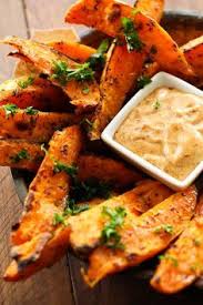 Sweet Potato Wedges With Honey Chipotle Dipping Sauce Recipe Sweet Potato Wedges Sweet Potato Seasoning Sweet Potato Recipes