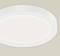 Ara 9" Round LED Flush mount in White