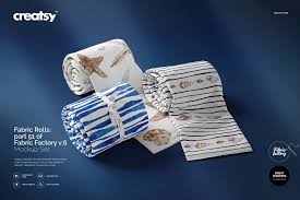 Fabric Rolls Mockup 51 Ff V 6 Fabric Factory Creative Market Mockup