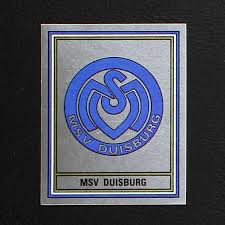 Former logo of msv duisburg. Msv Duisburg Fussball 82 Panini Sticker Sticker Worldwide