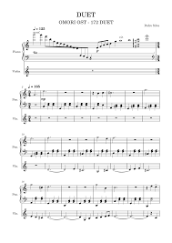 Learn more about pedro's portfolio. Duet Omori Sheet Music For Piano Violin Piano Duo Download And Print In Pdf Or Midi Free Sheet Music For Omori Duet By Pedro Silva Musescore Com