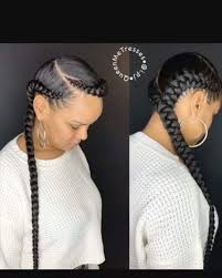 Two Cornrows Hairstyles Two Braid Hairstyles Two Cornrow Braids Feed In Braid