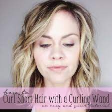 Style Curling Wand Tutorial Curling Wand Short Hair How To Curl Short Hair Wand Curls