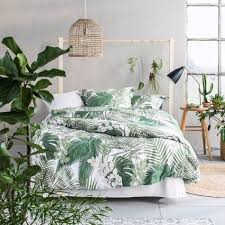 Curtains decorated with leaf pictures as in the above's picture are also helpful to accentuate the rustic feels to your for modern and simplistic touches, buy some rolled bed curtains with solid and soft colors. 140 Tropical Leaves Aesthetic Ideas Leaves Plant Aesthetic Plant Wallpaper