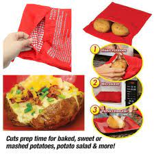 Thereof, how do you cook potatoes in a microwave bag? Potato Bag Microwave Baking Potatoes Cooking Baked Rice Pocket Easy To Cook Stem Washable Kitchen Tools Bakeware Sets Aliexpress