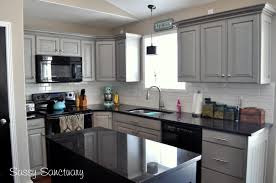 Light Gray Kitchen Cabinets With Black Countertops Grey Painted Kitchen Kitchen Cabinets With Black Appliances Light Grey Kitchen Cabinets