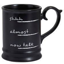 Black And White Coffee Mugs Coffee Talk Mug With Images Coffee Gifts Black Coffee Mug Coffee Talk