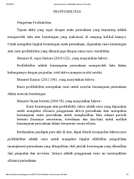 20 pengertian bisnis menurut para ahli suatu perusahaan dikatakan menghasilkan laba apabila total penerimaan pada suatu periode (total revenues) lebih besar dari total biaya (total. Adad Danuarta Profitabilitas Menurut Para Ahli