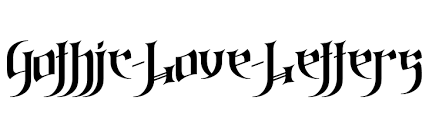Some fonts provided are trial versions of full versions and may not allow embedding unless a commercial license is purchased or may contain a limited character set. Gothic Love Letters Font Ffonts Net