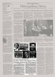 Newspapers printed in tabloid size, because the pages are smaller, write stories that are considerably shorter than those written for broadsheet newspapers. In New York S Newspaper War Tabloids Race To The Final Battle The New York Times