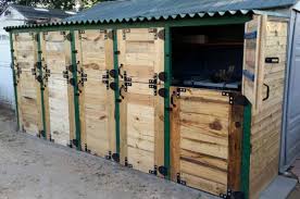 One set here includes three side panel and one door panel, 2. Pallet Stall Tool Shed Features Dutch Doors 1001 Pallets