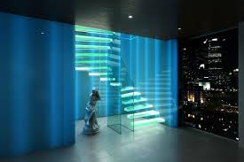 Led Light Strip Ideas Strips Stairs I Love That Staircase Great Combination Of The Ultra Chic With A Clas Glass Stairs Led Lighting Home Interior Led Lights
