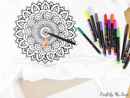 Mandala coloring worksheets are a popular subject for coloring sheets. Mandala Colouring T Shirt Summer Fun Activity For Kids Grown Ups Craftify My Love