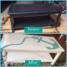 Coffee Table Nautical Coffee Table Coffee Table Redo Anchor Decor