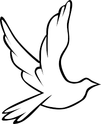 Black And White Peace Sign Clipart Free Image On Pixabay Dove Bird Symbol Peace Love Bird Coloring Pages Dove Images Prayer Hands Drawing
