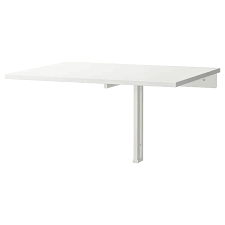 Norberg طاولة تطوى مركبة على الحائط أبيض 74x60 سم Ikea