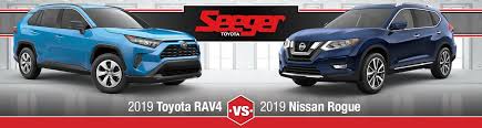 Toyota's history of reliability and quality is unmatched compared to nissan. 2019 Toyota Rav4 Vs Nissan Rogue Suv Comparison Seeger Toyota