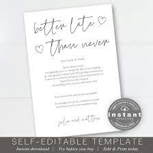 Wedding Postponed Card Change The Date Card Wedding Update Announcement Date Change Instant Download Better Late Than Never In 2020 Minimalist Wedding Invitations Wedding Stationery Wedding Cards