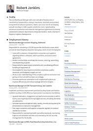Simple and nice cv as a wearhouse/stores controller pdf. Warehouse Manager Resume Writing Guide 18 Templates