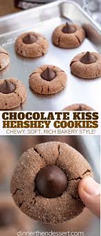 Mix ½ cup sugar, brown sugar, peanut butter, butter, shortening, and egg thoroughly. Hershey S Kiss Cookies Are Soft And Chewy Chocolate Cookies Made With Cocoa Powder Melted C Chewy Chocolate Cookies Kiss Cookie Recipe Chocolate Kiss Cookies