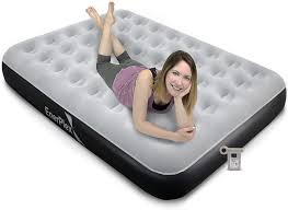 * since most waterbed frames have a solid, flat surface, no foundation is required. Amazon Com Enerplex Never Leak Camping Series Queen Camping Airbed With High Speed Pump Never Queen Size Air Mattress Single High Inflatable Blow Up Bed For Home Camping Travel Grey Black Kitchen Dining