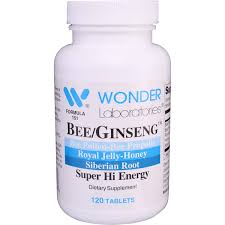 Bee Ginseng Royal Jelly Honey Super Hi Energy 120 Tablets Wonderlabs Vitamins